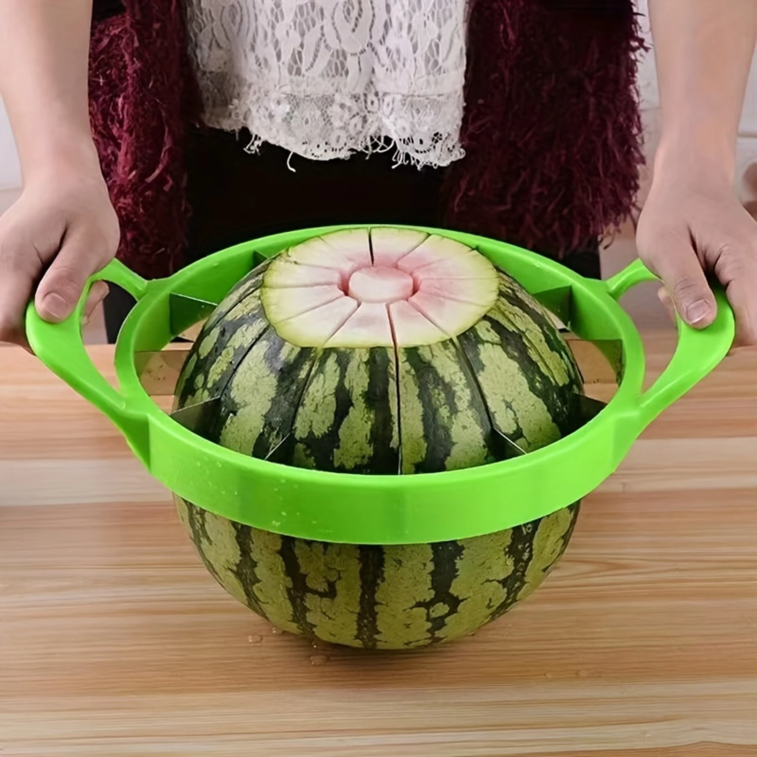 Watermelon Slicer, Creative Watermelon Cutter, Stainless Steel Watermelon Divider, Reusable Watermelon Slicer, Fruit Divider, Ki
Watermelon Slicer, Creative Watermelon Cutter, Stainless Steel Watermelon Divider, Reusable Watermelon Slicer, Fruit Divider, Ki