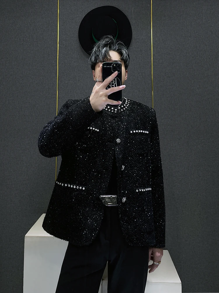 Ele Diamond Embedded Thi Tweed Knitted Men's Jaet Autumn 2024 New Sle Youth Faion Casual Long Sve round Ne S...
Ele Diamond Embedded Thi Tweed Knitted Men's Jaet Autumn 2024 New Sle Youth Faion Casual Long Sve round Ne S...