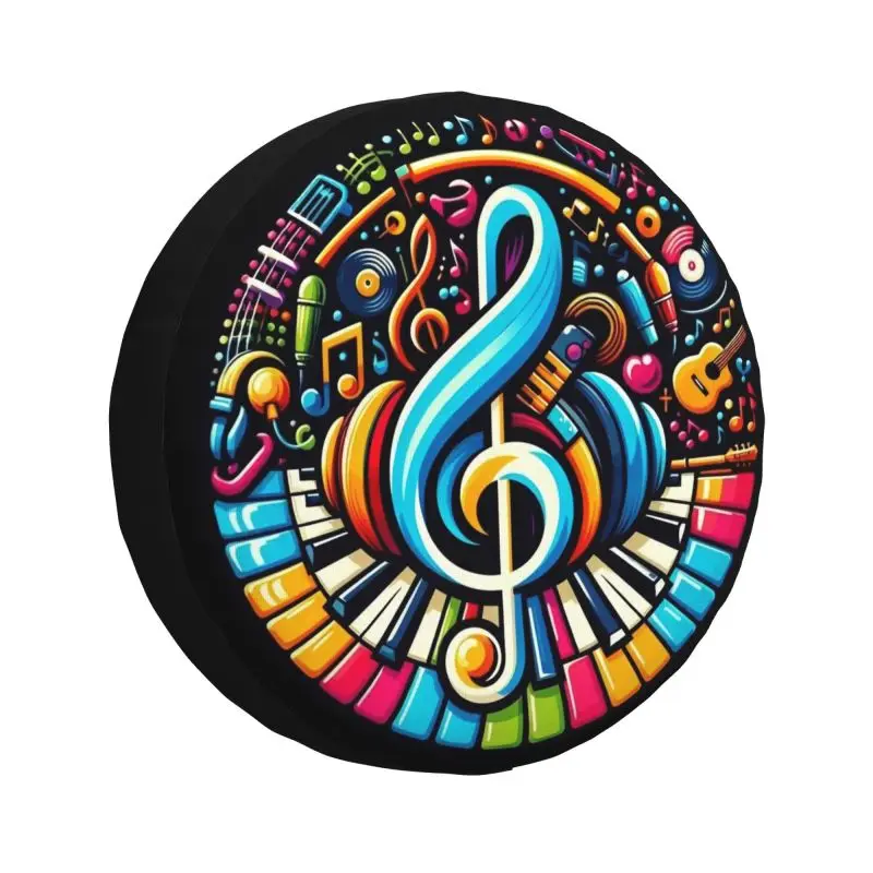 Custom Piano Keyboard Musical Notes Tire Cover 4WD 4x4 SUV Spare Wheel Protector for Jeep Wrangler 14" 15" 16" 17" Inch
Custom Piano Keyboard Musical Notes Tire Cover 4WD 4x4 SUV Spare Wheel Protector for Jeep Wrangler 14" 15" 16" 17" Inch