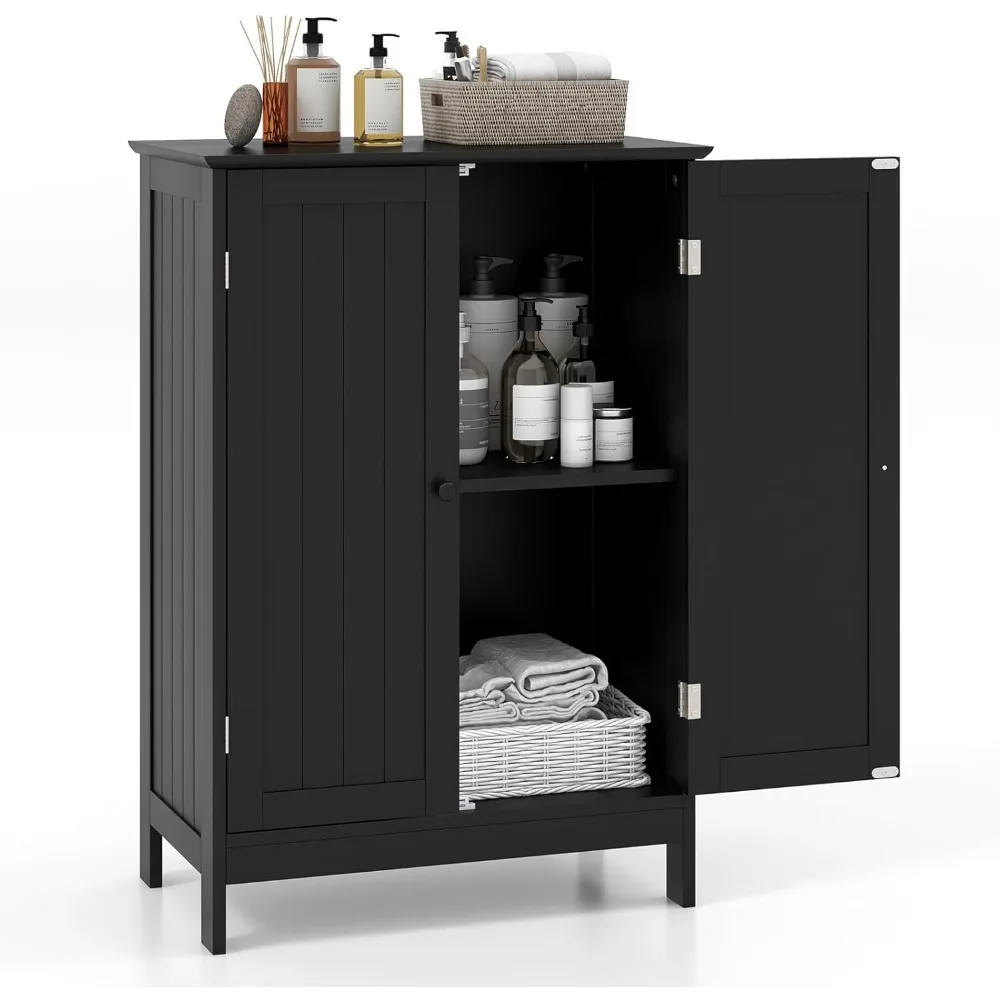 Bathroom Storage Cabinet, Freestanding Floor Cabinet with Double Doors & Adjustable Shelf, Modern Home Furniture, Bathroom Orga
Bathroom Storage Cabinet, Freestanding Floor Cabinet with Double Doors & Adjustable Shelf, Modern Home Furniture, Bathroom Orga