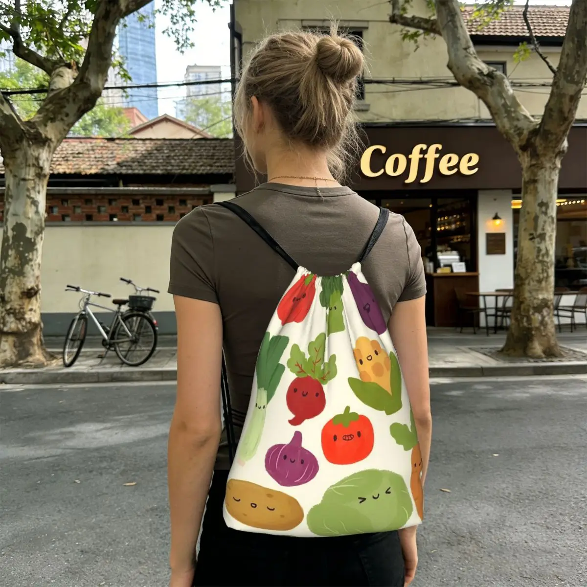 Fun Vegetable Painting Backpacks Fashion Drawstring Bags Sundries Bag Book Bags for Travel School
Fun Vegetable Painting Backpacks Fashion Drawstring Bags Sundries Bag Book Bags for Travel School