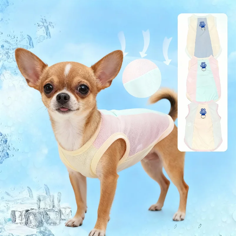 Cooling Dog Cat Vest Summer - Breathable Mesh UV Protection Sleeveless Shirt, Ice Silk Pet Cooling Jacket for Hot Weather
Cooling Dog Cat Vest Summer - Breathable Mesh UV Protection Sleeveless Shirt, Ice Silk Pet Cooling Jacket for Hot Weather