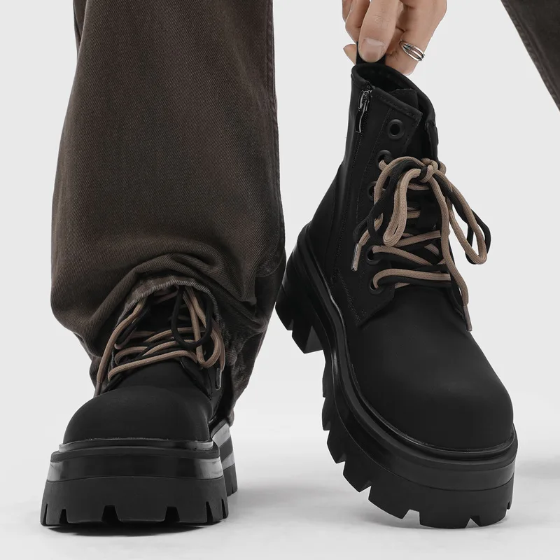 England style mens casual party prom platform boots lace-up natural leather shoes cowboy ankle boot spring autumn short botas
England style mens casual party prom platform boots lace-up natural leather shoes cowboy ankle boot spring autumn short botas