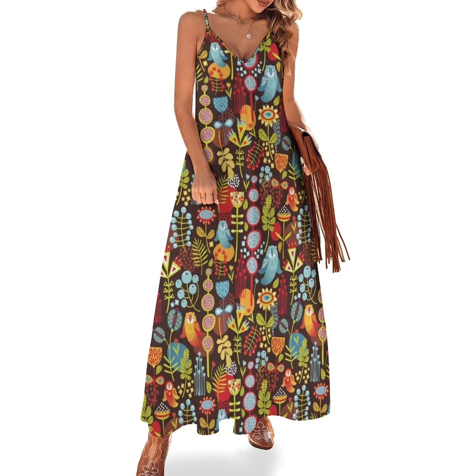 Owly Sleeveless Dress women long dresses long sleeve dress women's evening dresses 2023
Owly Sleeveless Dress women long dresses long sleeve dress women's evening dresses 2023