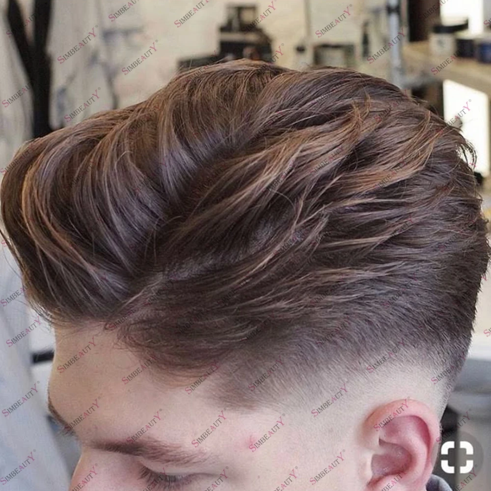 Natural Hairline Brown Hair #2 #5 Mens Toupee Super Durable Thin Skin Male Wig Human Hair Poly Microskin Capillary Prosthesis
Natural Hairline Brown Hair #2 #5 Mens Toupee Super Durable Thin Skin Male Wig Human Hair Poly Microskin Capillary Prosthesis