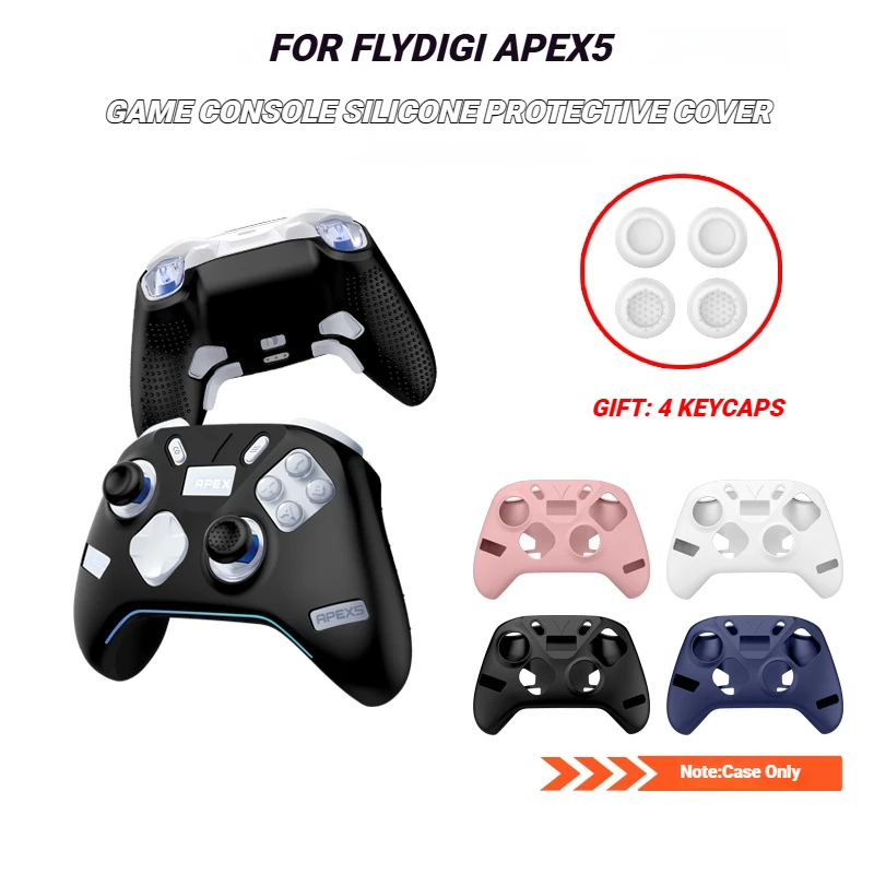 For Flydigi Apex 5 Game Controller Protective Silicone Case With 4Pcs Joystick Caps Soft Case APEX 5 Game Controller Accessories
For Flydigi Apex 5 Game Controller Protective Silicone Case With 4Pcs Joystick Caps Soft Case APEX 5 Game Controller Accessories