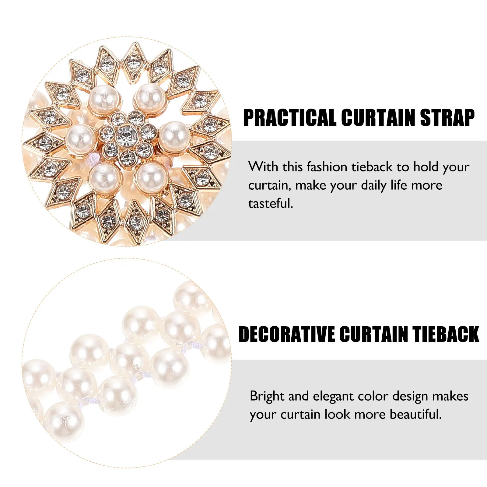 Decorative Curtain Tieback Premium Material Elegant Hotel Store Decoration Flexible Curtain Strap Chic Window
Decorative Curtain Tieback Premium Material Elegant Hotel Store Decoration Flexible Curtain Strap Chic Window
