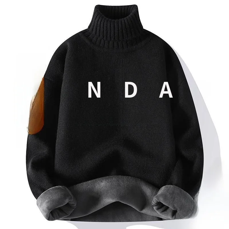 Warm Thiened High Collar Men's Pure Color Sweater Fce Lined Long Sve Autumn Winter Faion Versatile Soft Youth Wear
Warm Thiened High Collar Men's Pure Color Sweater Fce Lined Long Sve Autumn Winter Faion Versatile Soft Youth Wear