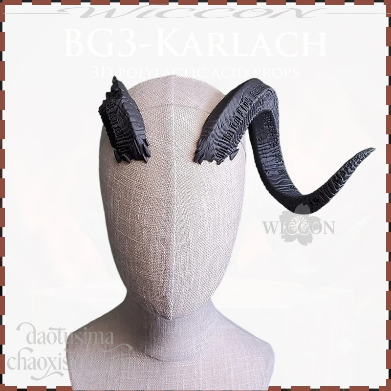 Karlach Demon Dragon Horn Goth 3D Polylactic Acid Headwear Props Accessories 코스프레 Halloween Party Cosplay Anime Game Bg3 Cos
Karlach Demon Dragon Horn Goth 3D Polylactic Acid Headwear Props Accessories 코스프레 Halloween Party Cosplay Anime Game Bg3 Cos