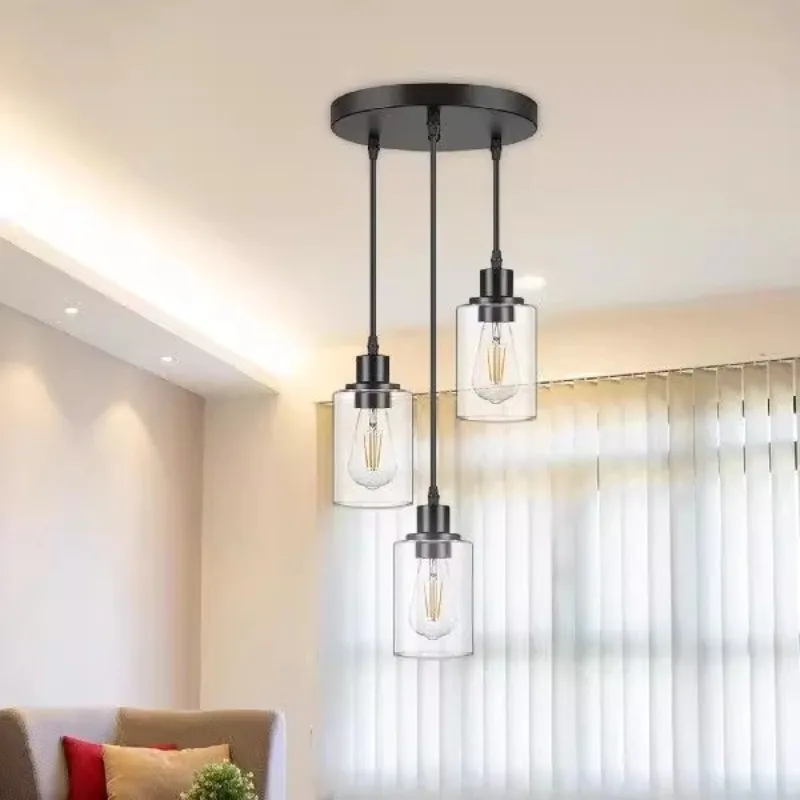 American Modern Restaurant Chandelier Simple Creative Living Room Bar Dining Table Transparent Glass Three-head Chandelier
American Modern Restaurant Chandelier Simple Creative Living Room Bar Dining Table Transparent Glass Three-head Chandelier