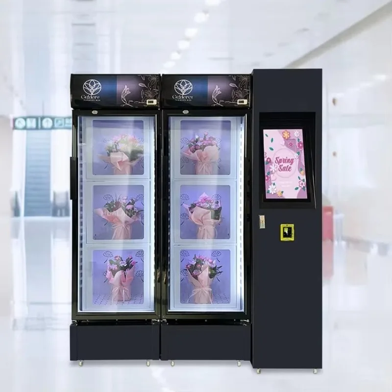 FOODLINE Customized Newest Original Rose Vending Machine Flexible Deployment Refrigerated Flower Vending Machine for 6/8 Items
FOODLINE Customized Newest Original Rose Vending Machine Flexible Deployment Refrigerated Flower Vending Machine for 6/8 Items