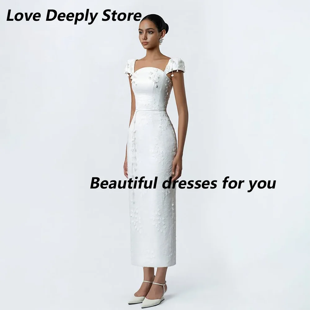 Elegant Jersey Applique Evening Dress Customized Straight Tea Length Square Neck Midi Wedding Party Dresses Back Slit Prom Gown
Elegant Jersey Applique Evening Dress Customized Straight Tea Length Square Neck Midi Wedding Party Dresses Back Slit Prom Gown
