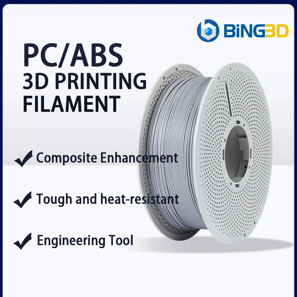 Bing3D BING3D Нить для 3D-печати PC/ABS Нить для 3D-принтера PC + ABS Износостойкая твердость Ударопрочность Подходит для открытия
Bing3D BING3D Нить для 3D-печати PC/ABS Нить для 3D-принтера PC + ABS Износостойкая твердость Ударопрочность Подходит для открытия