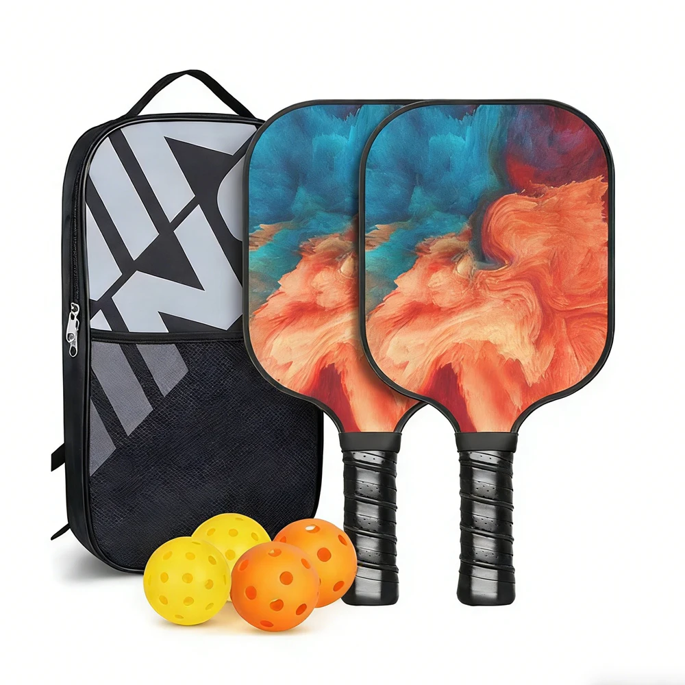 2 Pack Pickleball Paddles Set, Fiberglass Surface Honeycomb Polymer Core Pickleball Rackets with Anti-Slip Sweat-Wicking Grip, Includes 2 Indoor & 2 Outdoor Pickleball Balls & Adjustable Shoulder Carry Bag for Beginners Intermediate Players
2 Pack Pickleball Paddles Set, Fiberglass Surface Honeycomb Polymer Core Pickleball Rackets with Anti-Slip Sweat-Wicking Grip, Includes 2 Indoor & 2 Outdoor Pickleball Balls & Adjustable Shoulder Carry Bag for Beginners Intermediate Players