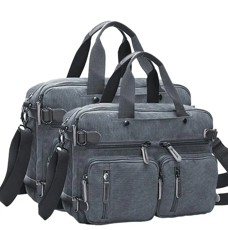Casual Canvas Business Handbag Crossbody Backpack Three Use Bag Large Size Can Hold 17 Inch Computer Man
Casual Canvas Business Handbag Crossbody Backpack Three Use Bag Large Size Can Hold 17 Inch Computer Man