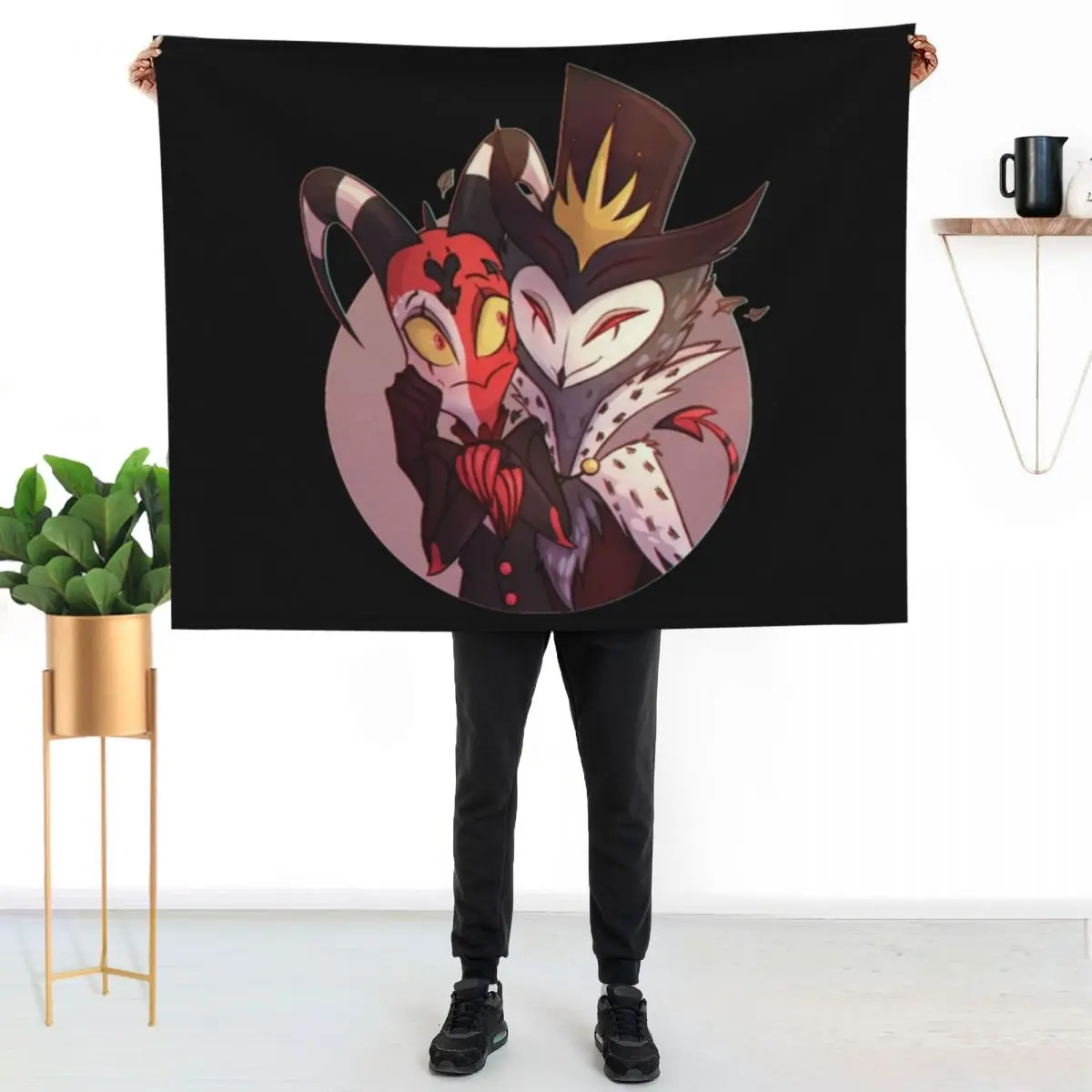 Blitzo & Stolas Throw Blanket Cozy Warm Blanket for Bed Room Decor
Blitzo & Stolas Throw Blanket Cozy Warm Blanket for Bed Room Decor