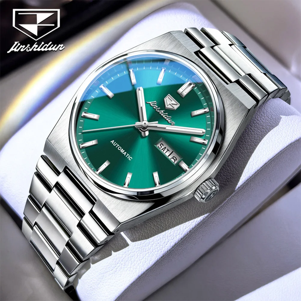 JSDUN 8996 Original Mechanical Movement Watch Night Light Function 30m Waterproof Stainless Steel Bracelet Men Watch
JSDUN 8996 Original Mechanical Movement Watch Night Light Function 30m Waterproof Stainless Steel Bracelet Men Watch