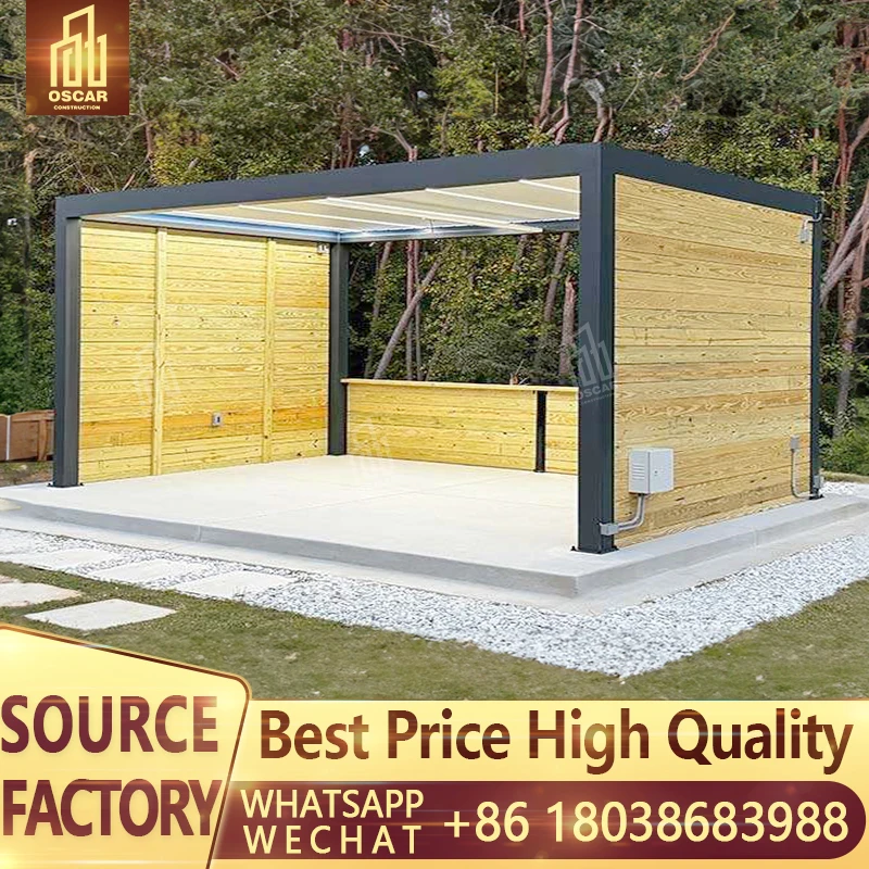 Wholesale Factory Price Pergola With Movable Louvers Electric Intelligent Waterproof Pool Pergola
Wholesale Factory Price Pergola With Movable Louvers Electric Intelligent Waterproof Pool Pergola