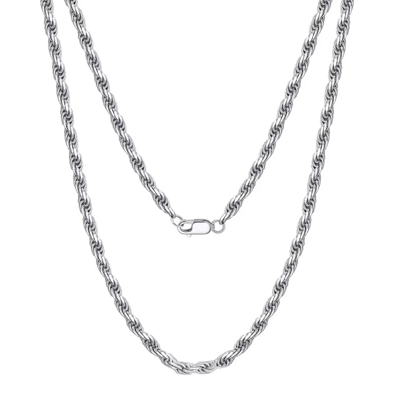 Fine Hot Sale 925 Sterling Silver 1.5mm 2mm 2.8mm 3.8mm Diamond Cut Rope Chain 18k Gold Plated Men Women Necklace
Fine Hot Sale 925 Sterling Silver 1.5mm 2mm 2.8mm 3.8mm Diamond Cut Rope Chain 18k Gold Plated Men Women Necklace
