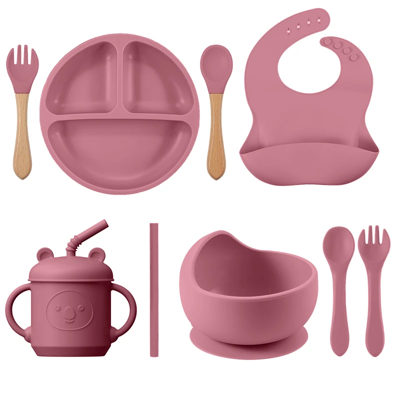9/6/5/4PC Silicone Baby Bowl+Suction Plate+Straw Cup+Waterproof Bib+Spoon Fork Silicone Baby Tableware Set Kids Feeding Dishes
9/6/5/4PC Silicone Baby Bowl+Suction Plate+Straw Cup+Waterproof Bib+Spoon Fork Silicone Baby Tableware Set Kids Feeding Dishes