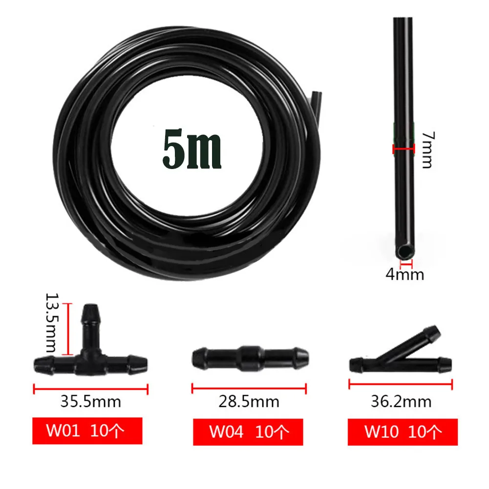 Universal 5m Windshield Washer Nozzle Hose Tube Pipe W/ Connector T Y I Straight For Front Window Headlight Pump Car Parts
Universal 5m Windshield Washer Nozzle Hose Tube Pipe W/ Connector T Y I Straight For Front Window Headlight Pump Car Parts