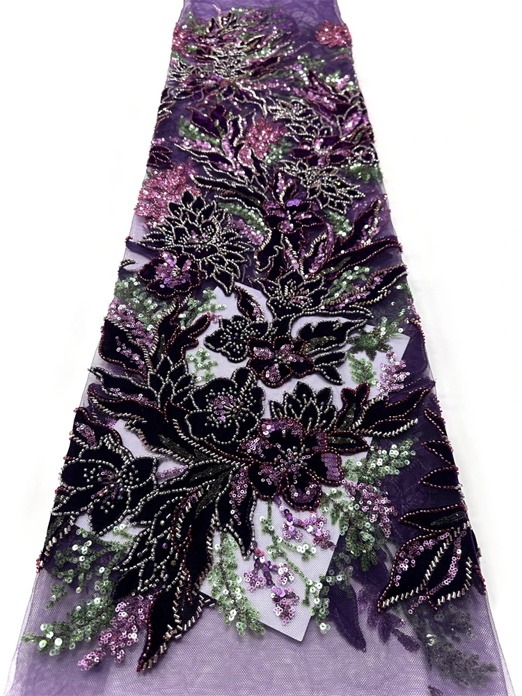 2026 Nigerian Lace Fabric 5 Yards High Quality Sequence Velvet Lace Fabrics Beaded Embroidered French Mesh For Sewing.
2026 Nigerian Lace Fabric 5 Yards High Quality Sequence Velvet Lace Fabrics Beaded Embroidered French Mesh For Sewing.