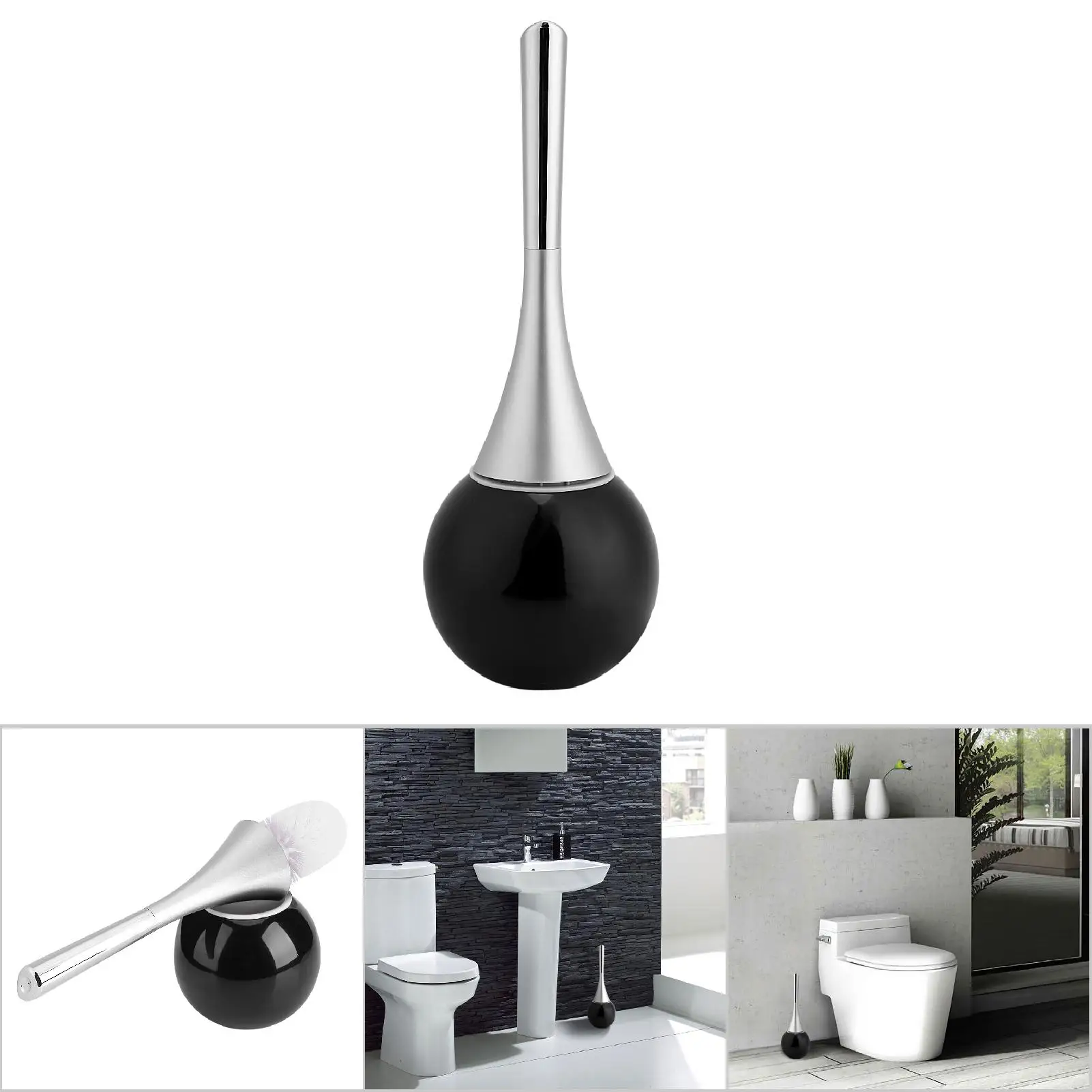 Creative Bathroom Toilet Scrub Cleaning Brush Holder Set With Stainless Steel Base
Creative Bathroom Toilet Scrub Cleaning Brush Holder Set With Stainless Steel Base