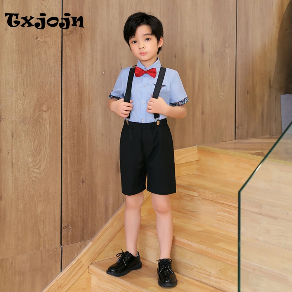 Fast Delivery Boys Adjustable Straps Jumpsuit 4 Pieces Piano Contest Wear High Quality Summer Overalls Sets Toddler to Big Kids
Fast Delivery Boys Adjustable Straps Jumpsuit 4 Pieces Piano Contest Wear High Quality Summer Overalls Sets Toddler to Big Kids