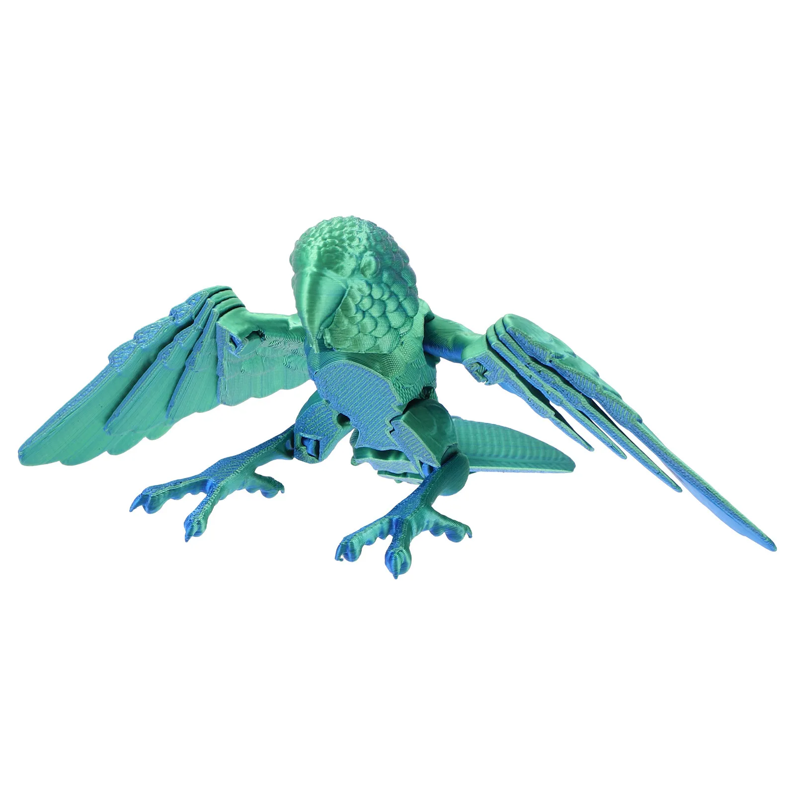 Realistic 3D Printed Parrot Flexible Wing Movable Bird Articulated Animal Figure Desk Decoration Kids Home Office Decorative
Realistic 3D Printed Parrot Flexible Wing Movable Bird Articulated Animal Figure Desk Decoration Kids Home Office Decorative
