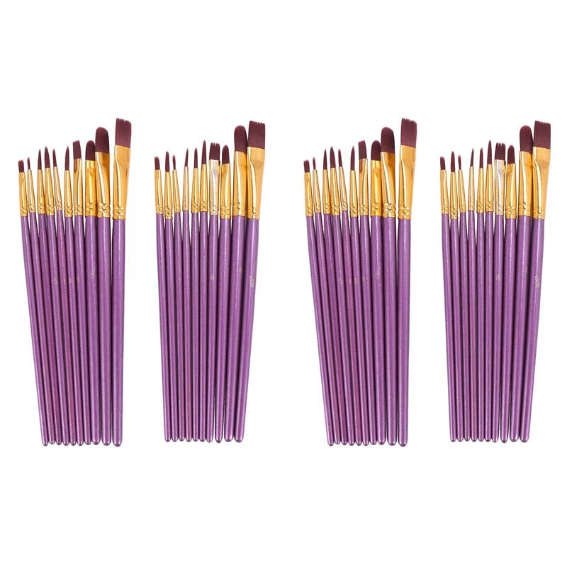 40Pcs Paint Brush Set Artist Paint Brushes For Watercolor, Oil Paintings Canvas, Ceramic, Clay, Wood & Models
40Pcs Paint Brush Set Artist Paint Brushes For Watercolor, Oil Paintings Canvas, Ceramic, Clay, Wood & Models