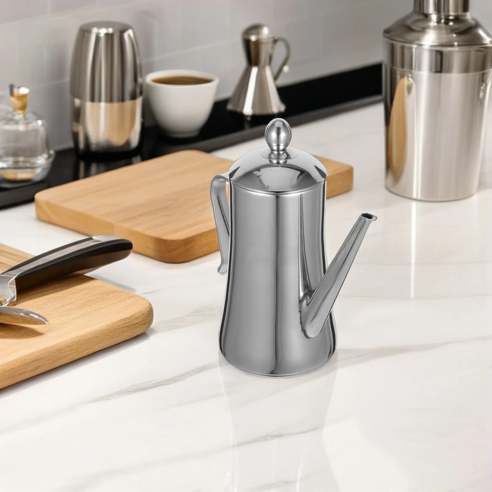 1PC Stainless Steel Oil Dispenser Bottle Non Drip Dust Cover Vinegar Soy Sauce Container Kitchen Condiment Storage Tool
1PC Stainless Steel Oil Dispenser Bottle Non Drip Dust Cover Vinegar Soy Sauce Container Kitchen Condiment Storage Tool