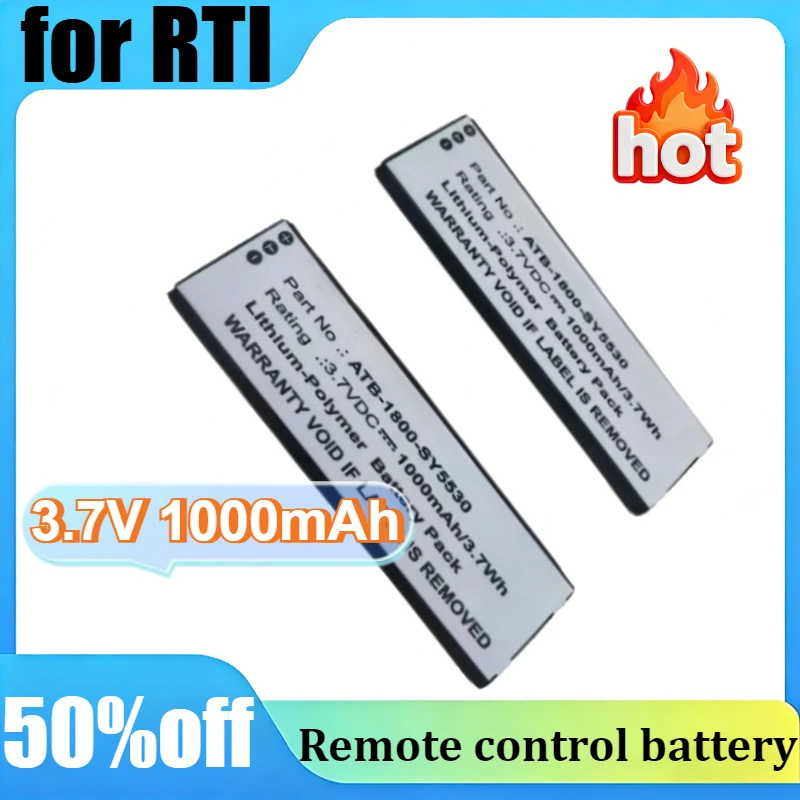 2PCS 3.7V for RTI 40-210742-20 ATB-1800-SY5530 ATB-900-SY5531 T1 T2+ T2B T2C T2Cs T2i T2X T3 T3X T4X Remote Control Battery
2PCS 3.7V for RTI 40-210742-20 ATB-1800-SY5530 ATB-900-SY5531 T1 T2+ T2B T2C T2Cs T2i T2X T3 T3X T4X Remote Control Battery