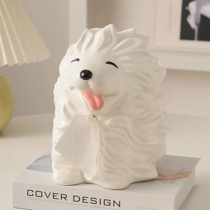 Ceramic Puppy Tissue Box, Living Room Animal Paper Box, Household Coffee Table Napkin Box
Ceramic Puppy Tissue Box, Living Room Animal Paper Box, Household Coffee Table Napkin Box