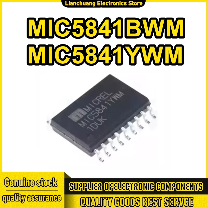 5PCS MIC5841YWM MIC5841BWM MIC5841 SOP18 8-bit serial input latch load driver chip
5PCS MIC5841YWM MIC5841BWM MIC5841 SOP18 8-bit serial input latch load driver chip