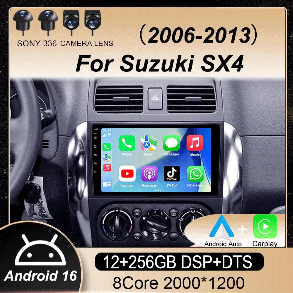 Android16 Car Radio For Suzuki SX4 2006-2013 Fiat Sedici 2005-2014 Multimedia Video Player Navigation 2din Carplay Stereo Audio
Android16 Car Radio For Suzuki SX4 2006-2013 Fiat Sedici 2005-2014 Multimedia Video Player Navigation 2din Carplay Stereo Audio