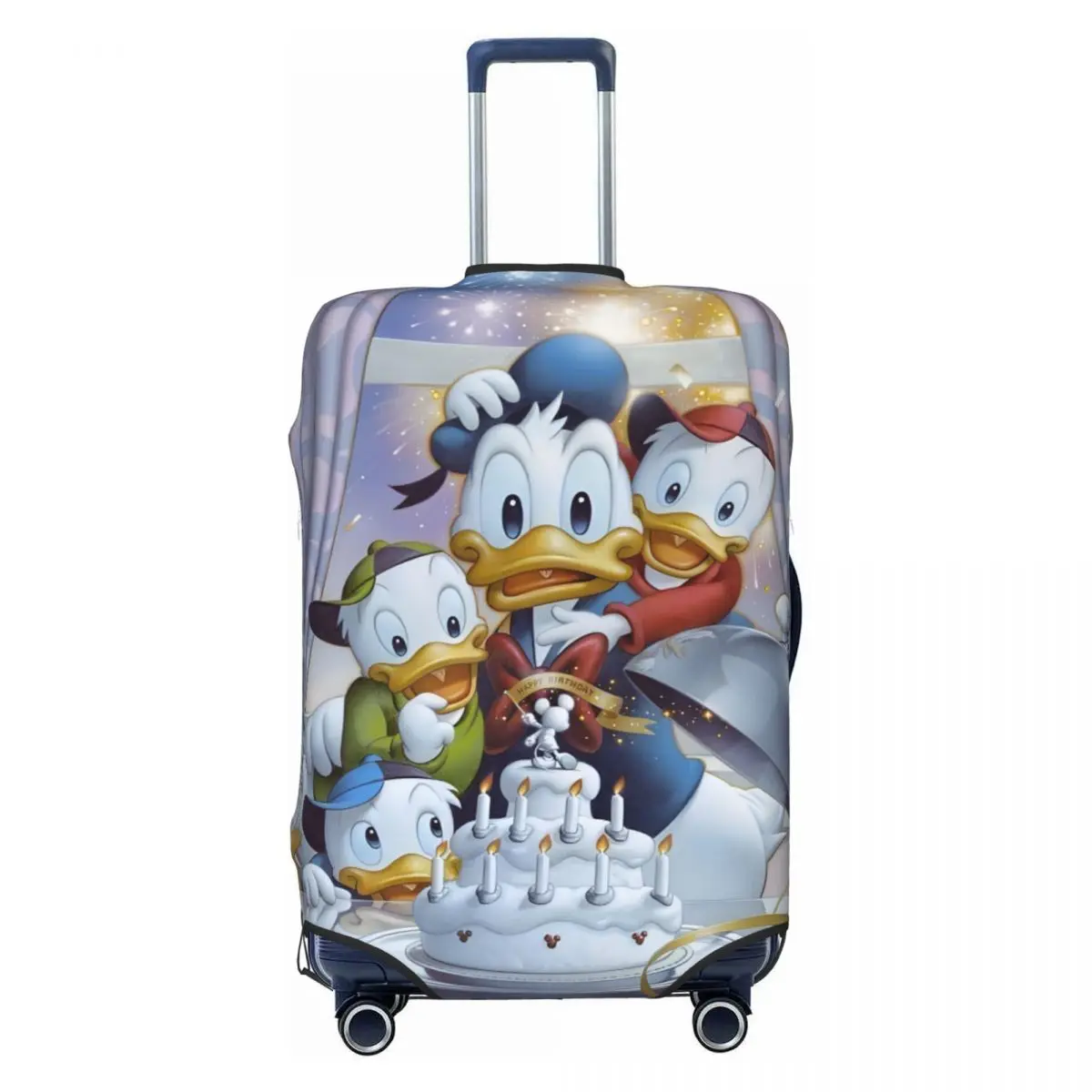 Custom Donald Duck Suitcase Cover Dust Proof Kawaii Cartoon Luggage Protective Covers for 18-32 inch
Custom Donald Duck Suitcase Cover Dust Proof Kawaii Cartoon Luggage Protective Covers for 18-32 inch