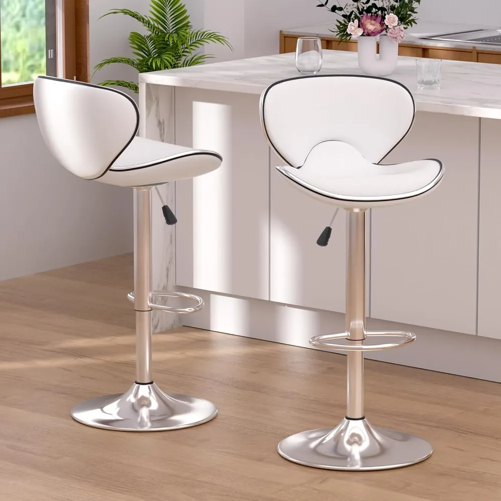 Bar Stools Set of 2, Adjustable Swivel Barstools for Kitchen Counter, Modern PU Leather Counter Height Bar Chair with Back.
Bar Stools Set of 2, Adjustable Swivel Barstools for Kitchen Counter, Modern PU Leather Counter Height Bar Chair with Back.