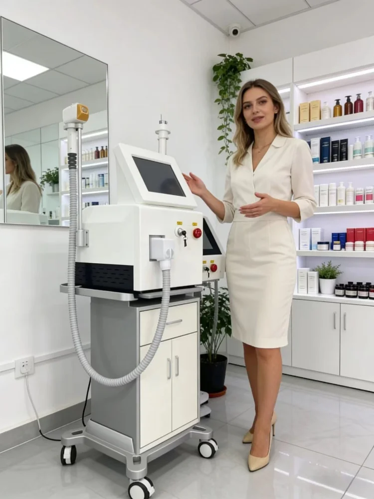 Máquina profesional del cuerpo del laser del titanio del hielo del diodo 4 ondas IPL permanente CE mujer portátil 808 755 dispos
Máquina profesional del cuerpo del laser del titanio del hielo del diodo 4 ondas IPL permanente CE mujer portátil 808 755 dispos