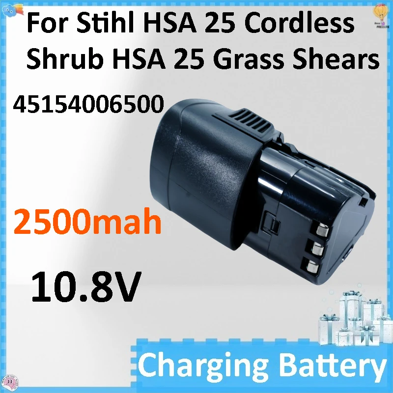 Gardening Tools Battery 2500mAh 27wh 45154006500 10.8V for Stihl HSA 25 Cordless Shrub HSA 25 Grass Shears
Gardening Tools Battery 2500mAh 27wh 45154006500 10.8V for Stihl HSA 25 Cordless Shrub HSA 25 Grass Shears