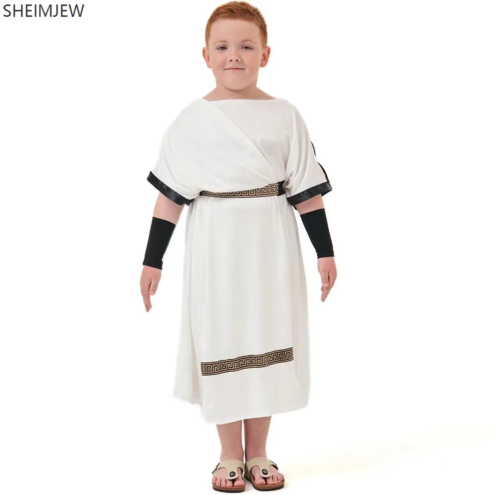 Halloween Children Boy Ancient Greek Roman Warrior Costume Medieval Robe Cosplay Carnival Purim Stage Performance Party Suit
Halloween Children Boy Ancient Greek Roman Warrior Costume Medieval Robe Cosplay Carnival Purim Stage Performance Party Suit