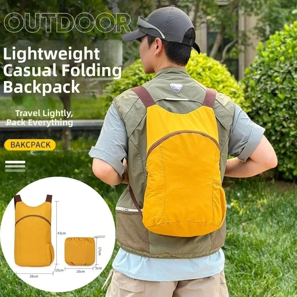 Water Repellent Fabric Foldable Travel Backpack Adjustable Shoulder Strap Side Elastic Storage Pocket Ultralight Hiking Daypack
Water Repellent Fabric Foldable Travel Backpack Adjustable Shoulder Strap Side Elastic Storage Pocket Ultralight Hiking Daypack