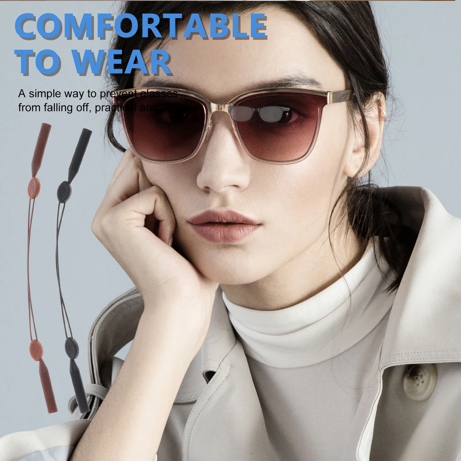 2pcs Glasses Lanyard Hanging Chain Durable Silicone Zinc Alloy Eyeglass Holder Anti Lost Ropes Sunglasses Eyeglasses Necklace
2pcs Glasses Lanyard Hanging Chain Durable Silicone Zinc Alloy Eyeglass Holder Anti Lost Ropes Sunglasses Eyeglasses Necklace
