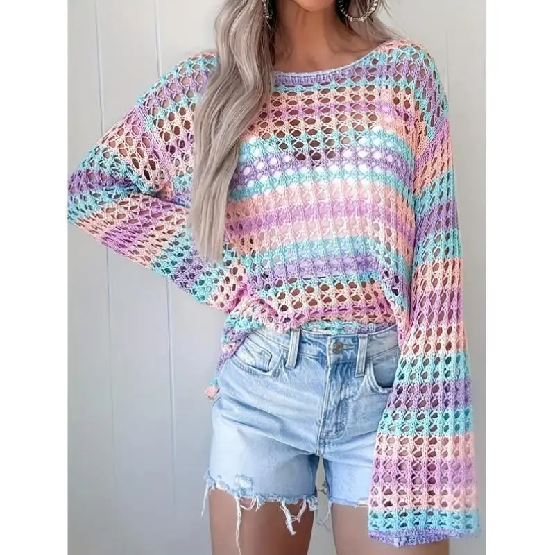 Beachwear Women's n Single oulder Sun Protection Clothes Cross-Border New Sle Knitted Sweater Bright Tead Coolma...
Beachwear Women's n Single oulder Sun Protection Clothes Cross-Border New Sle Knitted Sweater Bright Tead Coolma...