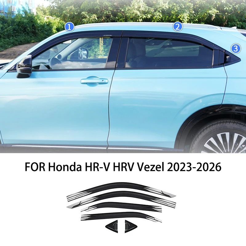 Автомобильные аксессуары для Honda HR-V HRV Vezel 2023-2026, черный водонепроницаемый козырек на дверь, окно, вентиляционные шторы, защита от солнца и дождя
Автомобильные аксессуары для Honda HR-V HRV Vezel 2023-2026, черный водонепроницаемый козырек на дверь, окно, вентиляционные шторы, защита от солнца и дождя