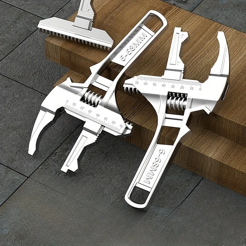 1 large open-end wrench, suitable for manual operation in kitchens and bathrooms, multifunctional and adjustable
1 large open-end wrench, suitable for manual operation in kitchens and bathrooms, multifunctional and adjustable