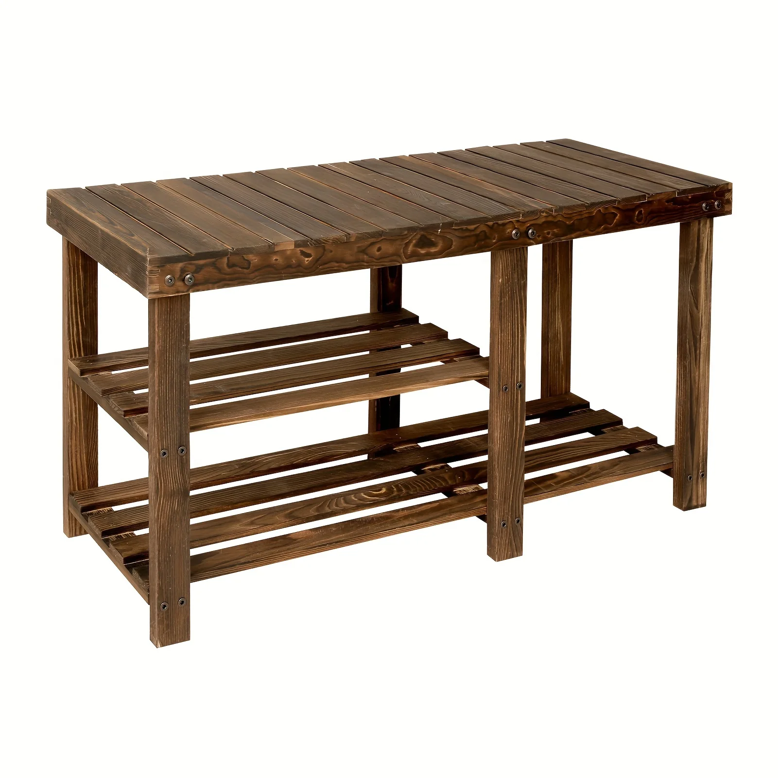 Classic Brown Wooden Shoe Bench, 3-Tier Storage Organizer with Shelves, Heavy Duty Hardwood Construction, Holds Up to 220lbs, Id
Classic Brown Wooden Shoe Bench, 3-Tier Storage Organizer with Shelves, Heavy Duty Hardwood Construction, Holds Up to 220lbs, Id