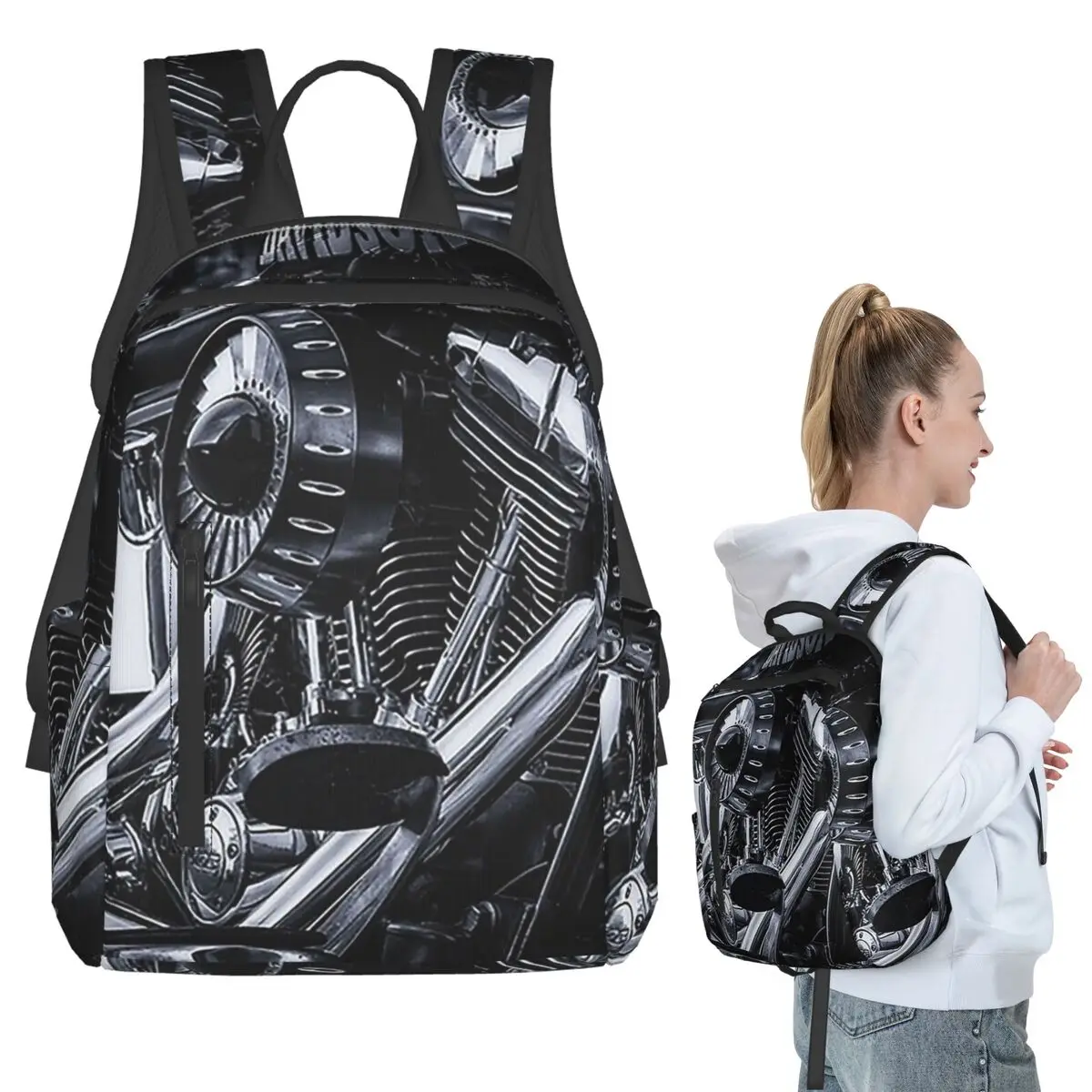 Black Iron Backpack Student BookBag Children School Bag Laptop Shoulder Bags Men Women
Black Iron Backpack Student BookBag Children School Bag Laptop Shoulder Bags Men Women