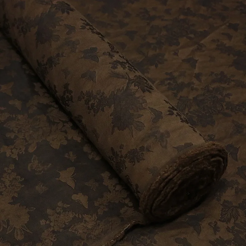 This is a nostalgic designer fabric made of traditional silk and wool jacquard dyed with pod plants
This is a nostalgic designer fabric made of traditional silk and wool jacquard dyed with pod plants