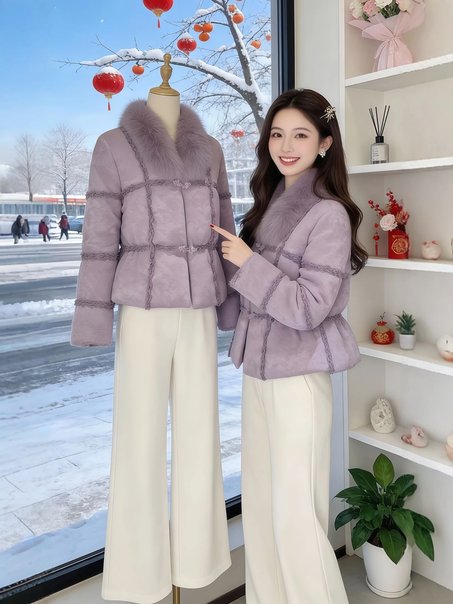 Утепленное фиолетовое хлопковое пальто для женщин, зимнее, теплое, уникальное, больших размеров, в китайском национальном стиле
Утепленное фиолетовое хлопковое пальто для женщин, зимнее, теплое, уникальное, больших размеров, в китайском национальном стиле