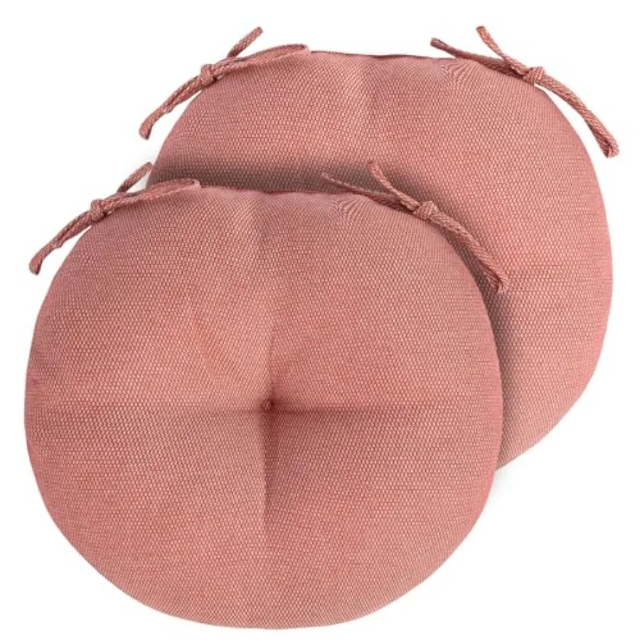 Outdoor Bistro Chair Cushion Set of 2, Waterproof Tufted Round Seat Cushion with Ties, 15"x15"x4" Patio Furniture Chair Pads fo
Outdoor Bistro Chair Cushion Set of 2, Waterproof Tufted Round Seat Cushion with Ties, 15"x15"x4" Patio Furniture Chair Pads fo